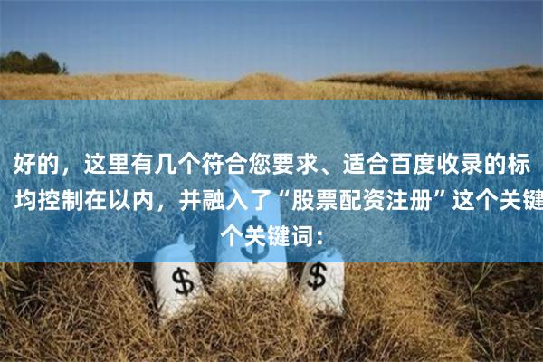 好的，这里有几个符合您要求、适合百度收录的标题，均控制在以内，并融入了“股票配资注册”这个关键词：