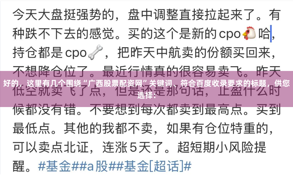 好的，这里有几个围绕“广西股票配资网”关键词、符合百度收录要求的标题，供您选择：